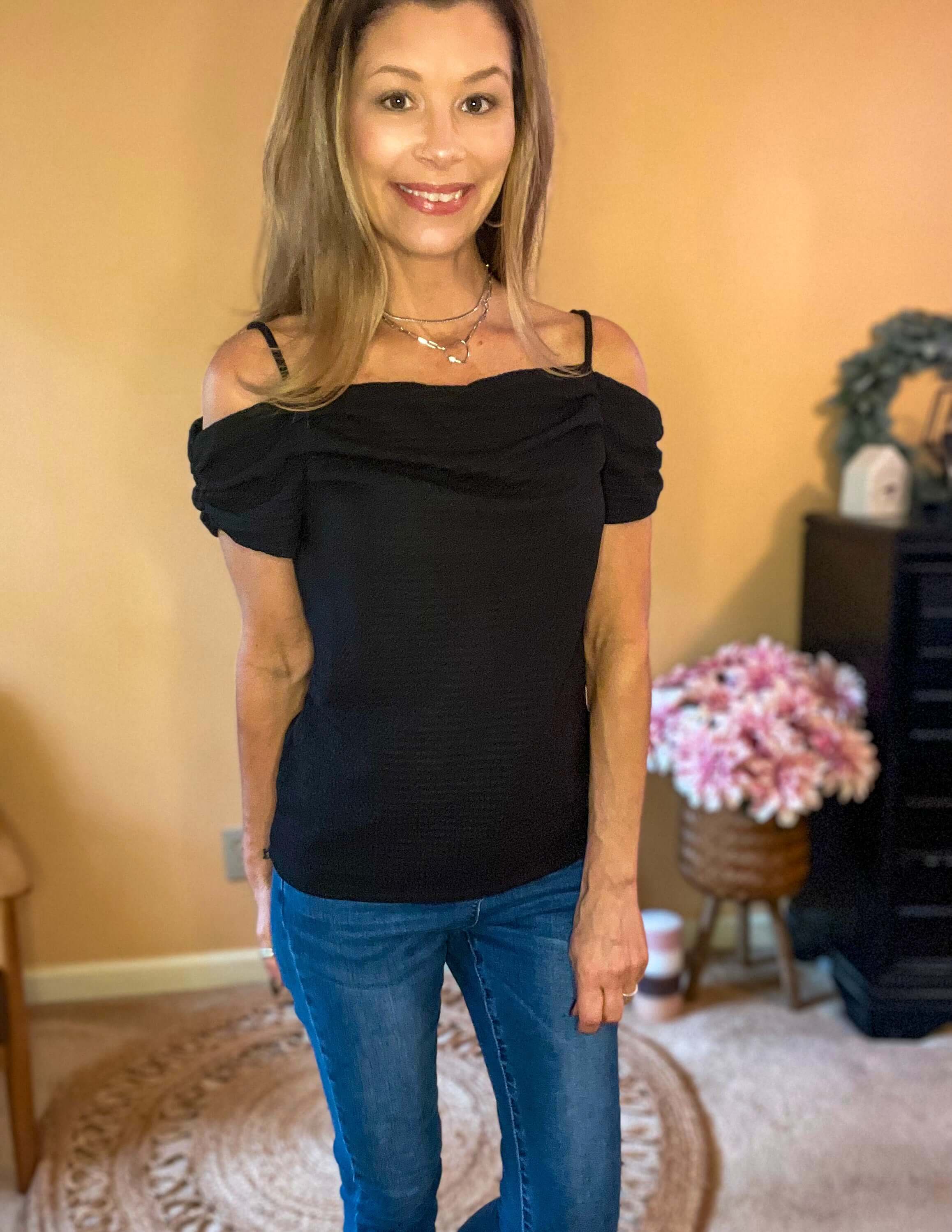 Off shoulder bra top