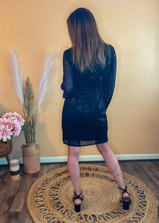 Time to Shine Sequin Mini Dress