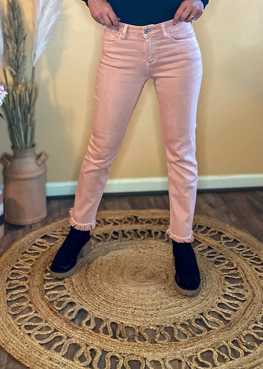 Vervet Melissa Mid Rise Stretch Straight Jeans