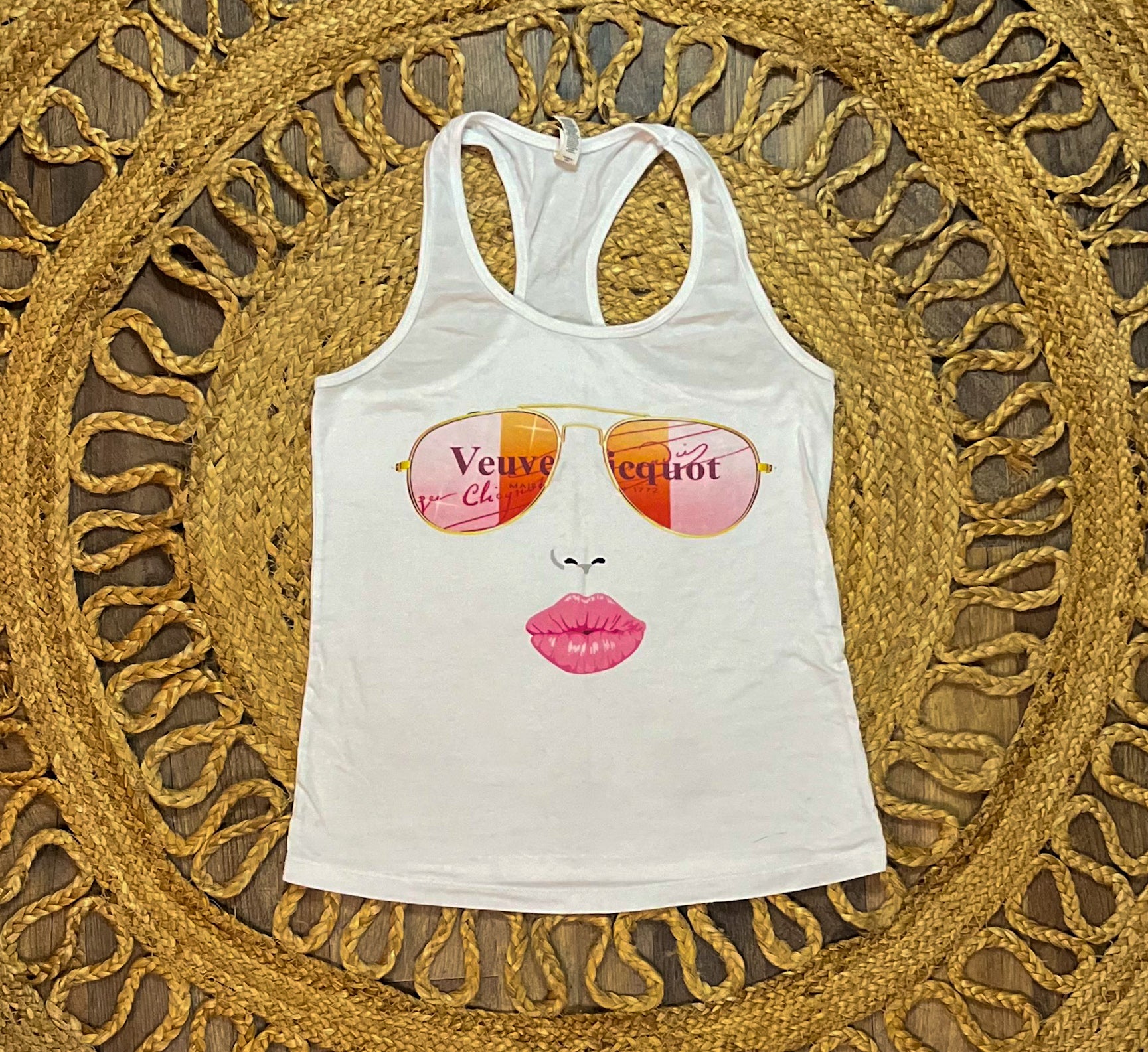 Summer vibes graphic tank top