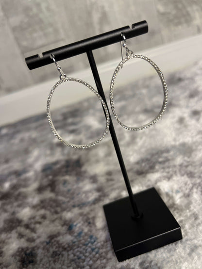 Earrings accessories, accessory, apparel & accessories, crystal teardrop earrings, earrings, pretty simple, silver earrings, teardrop earrings