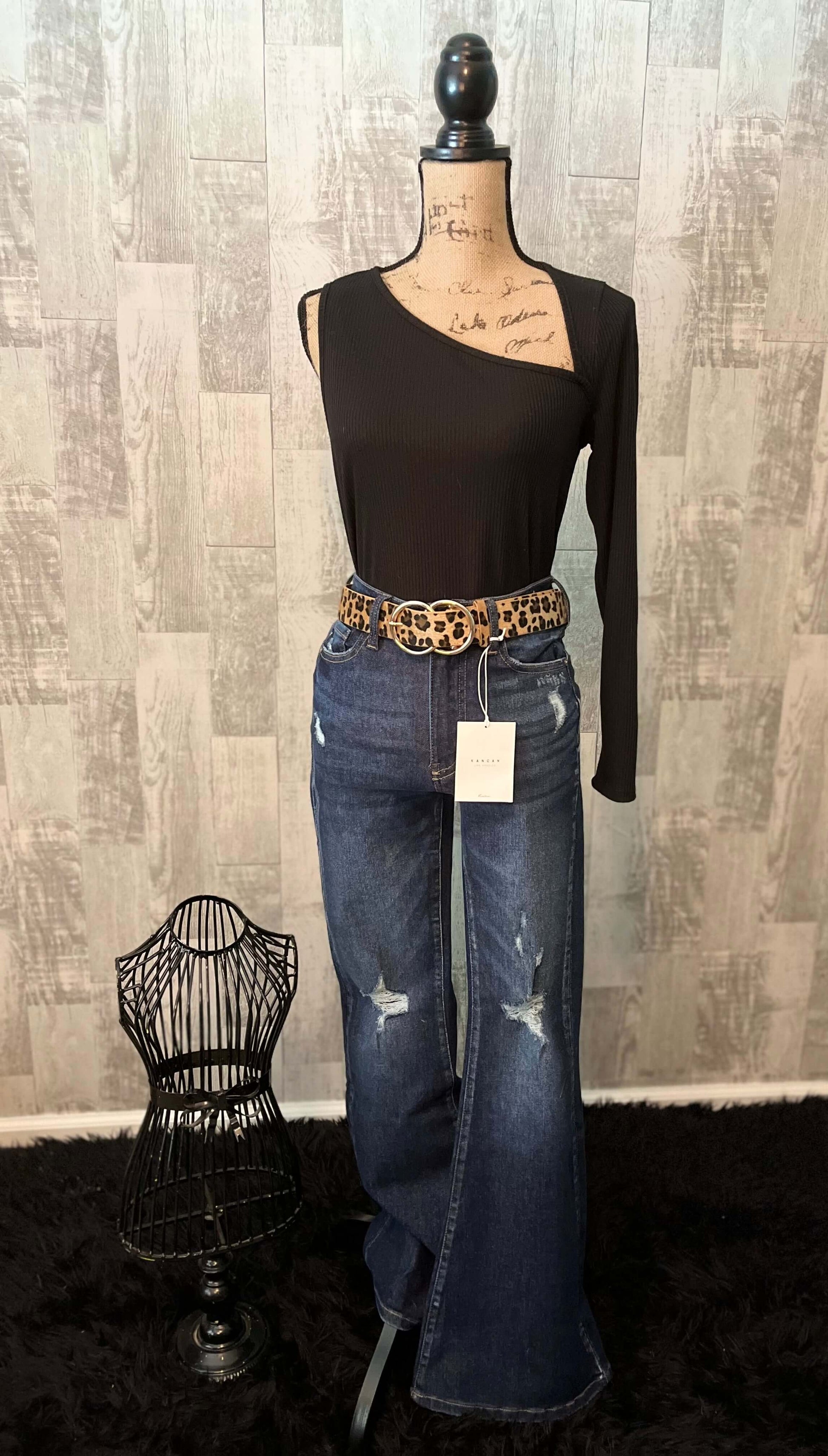 Shirts & Tops BiBi, clothing, cut out, cutout, cutout front, cutout trend, knit, long sleeve, one sleeve, rib knit, shirts, shirts & tops, tops, trendy, trendy fashion Size: Small, Medium, Large, Extra Large
