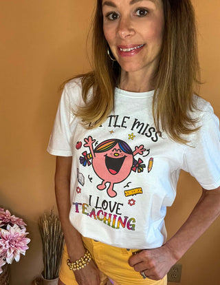 Shirts & Tops clothing, graphic, graphic tee, Graphic Tees, Little Miss Graphic Tee, Little Miss I Love Teaching Graphic Tee, shirts, shirts & tops, teacher gift ideas, teacher gifts, teacher graphic tee Size: Small, Medium, Large, XL, 2XL, 3XL