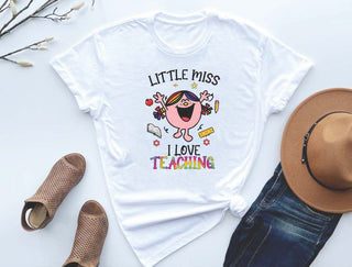 Shirts & Tops clothing, graphic, graphic tee, Graphic Tees, Little Miss Graphic Tee, Little Miss I Love Teaching Graphic Tee, shirts, shirts & tops, teacher gift ideas, teacher gifts, teacher graphic tee Size: Small, Medium, Large, XL, 2XL, 3XL