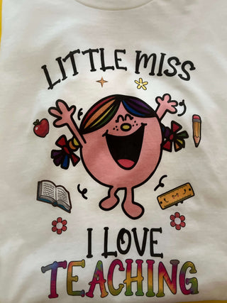 Shirts & Tops clothing, graphic, graphic tee, Graphic Tees, Little Miss Graphic Tee, Little Miss I Love Teaching Graphic Tee, shirts, shirts & tops, teacher gift ideas, teacher gifts, teacher graphic tee Size: Small, Medium, Large, XL, 2XL, 3XL