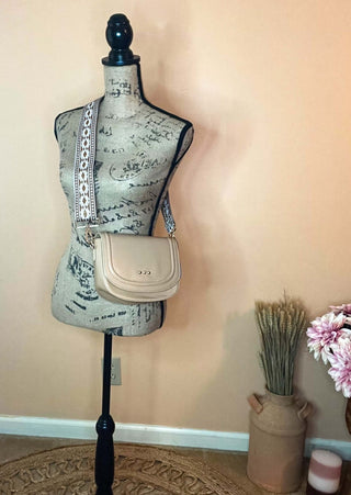 Saddle Bag accessories, adjustable strap, adjustable straps, apparel & accessories, crossbody bag, crossbody clutch bag, pretty simple handbags, saddle bag, Serenity Saddle Bag