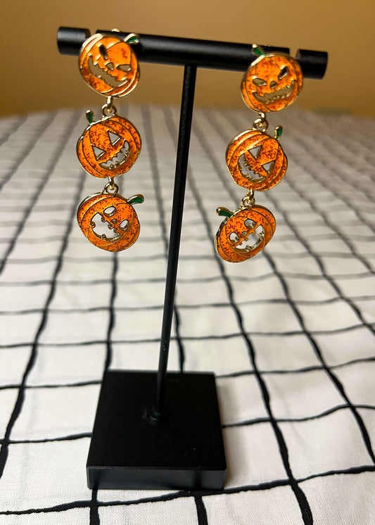 Earrings earrings, fall earrings, halloween earrings, pumpkin earrings