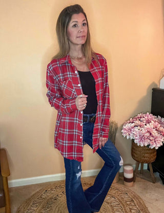 Shirts & Tops clothing, fall fashion, fall flannel, fall tops, long sleeve, long sleeve top, long sleeves, plaid long sleeve top Size: Small, Medium, Large, XL, 2XL, 3XL