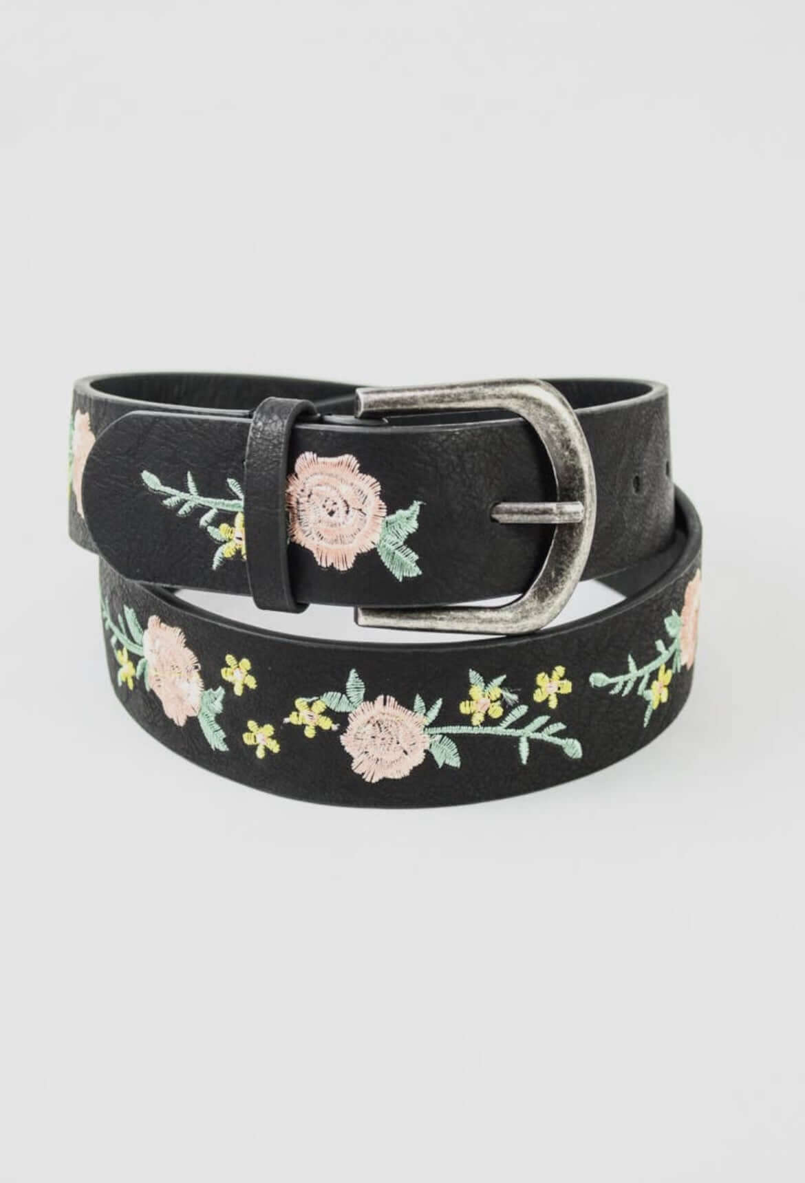 Belts accessories, belts, floral embroidere horse shoe buckle belt, western style belt