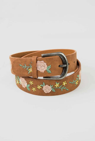 Belts accessories, belts, floral embroidere horse shoe buckle belt, western style belt