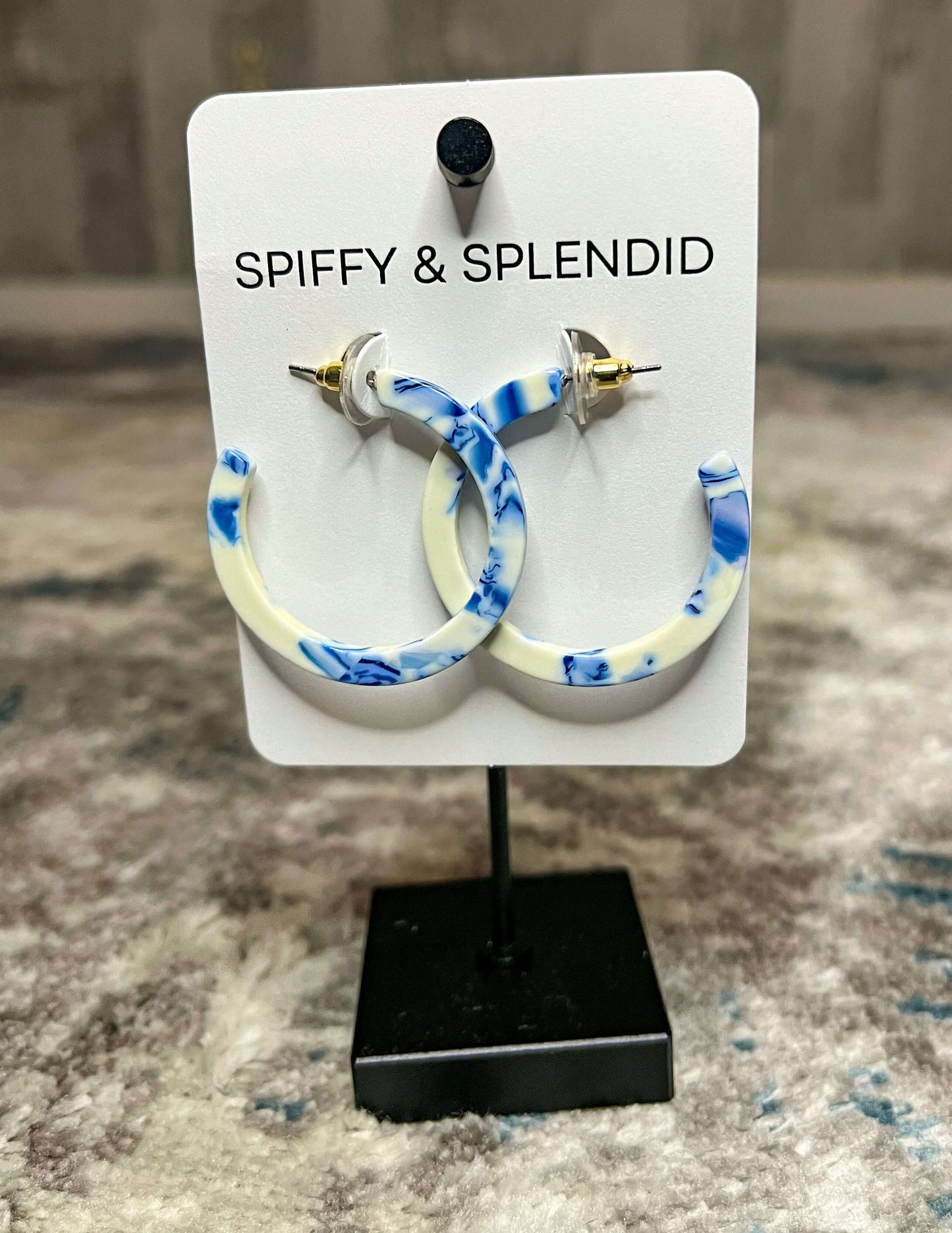 Earrings accessories, acrylic hoops, earrings, hoops, Spiffy & Splendid