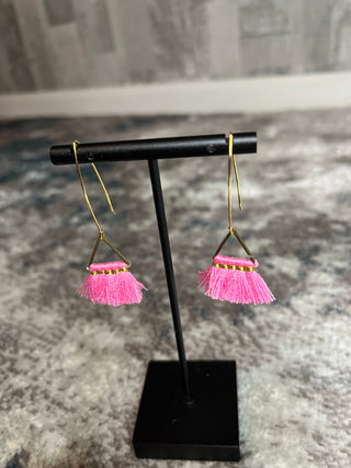 Earrings accessories, earrings, gold wrapped earrings, jewelry, mod miss, mod miss earrings, mod miss jewelry, tassel earrings